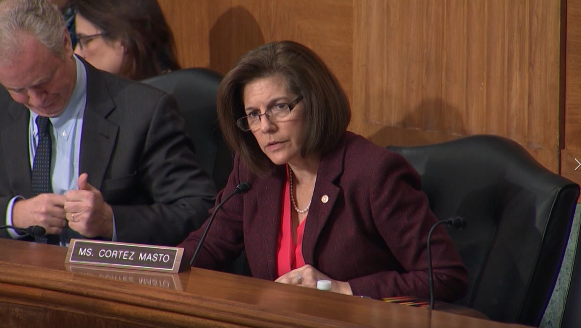Senator Cortez Masto at Banking